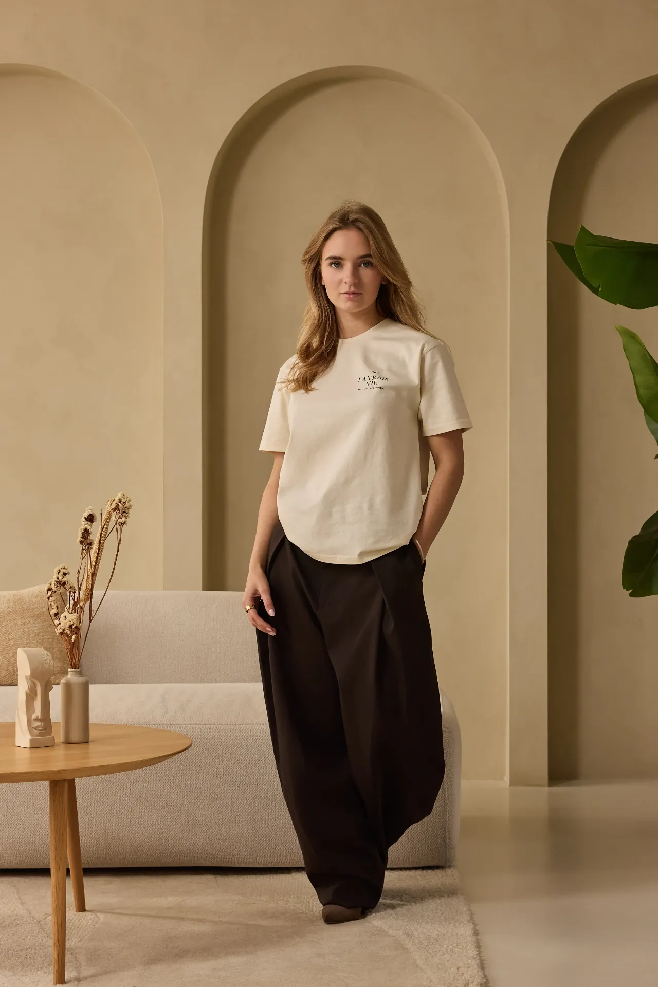 Ivory Ecru Classic Tee (S)